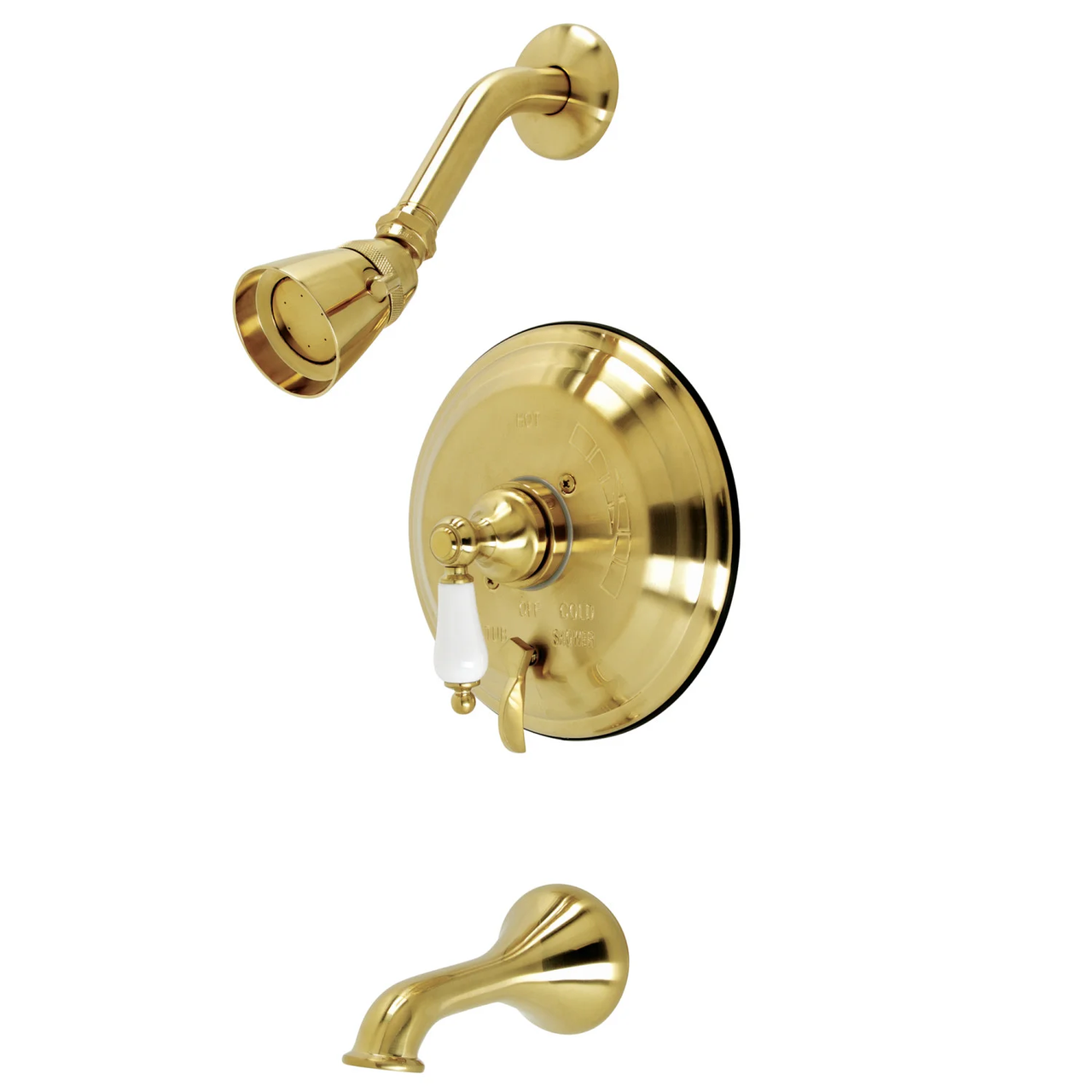 Kingston Brass KB36380PL Restoration Tub & Shower Faucet, - BNGBath