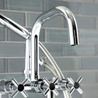 Thumbnail for Aqua Vintage AE8401DX Concord Deck Mount Clawfoot Tub Faucet, - BNGBath