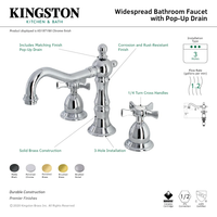 Thumbnail for Kingston Brass KS1977NX Hamilton Widespread Bathroom Faucet with Brass Pop-Up - BNGBath