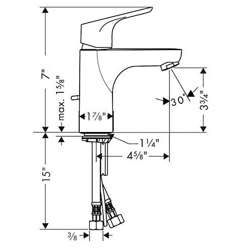 Hansgrohe Focus Single-Hole Bathroom Faucet With Lever Handle - BNGBath