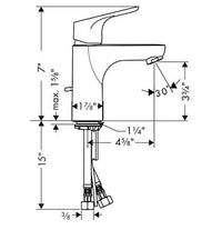 Thumbnail for Hansgrohe Focus Single-Hole Bathroom Faucet With Lever Handle - BNGBath