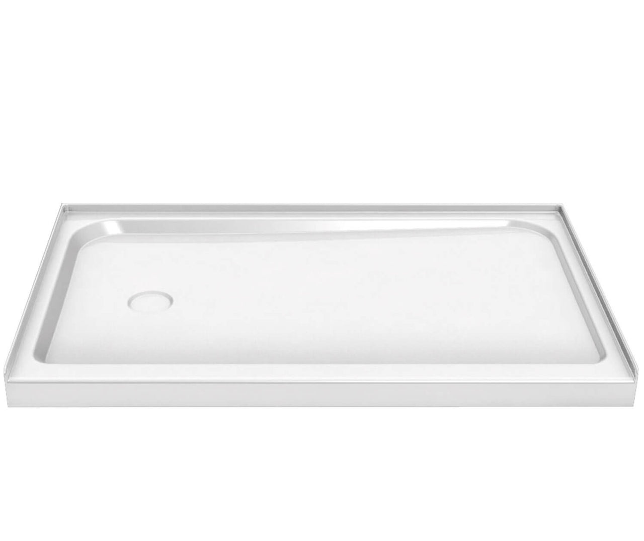 Rectangular Base 6036 - L/R Drain - 3 in. Acrylic Alcove Shower Base - BNGBath