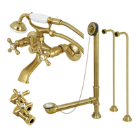 Thumbnail for Kingston Brass CCK265SB Vintage Wall Mount Clawfoot Faucet Package, - BNGBath