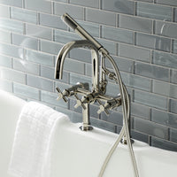 Thumbnail for Aqua Vintage AE8401DX Concord Deck Mount Clawfoot Tub Faucet, - BNGBath