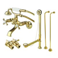 Thumbnail for Kingston Brass CCK265SB Vintage Wall Mount Clawfoot Faucet Package, - BNGBath