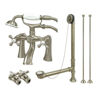 Thumbnail for Kingston Brass CCK268ORB Vintage Deck Mount Clawfoot Tub Faucet Package, - BNGBath