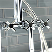 Thumbnail for Aqua Vintage AE8401DX Concord Deck Mount Clawfoot Tub Faucet, - BNGBath