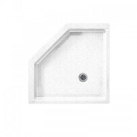 Thumbnail for Swan Solid Surface 38-In X 38-In Neo-Angle Shower Base With Center Drain - BNGBath