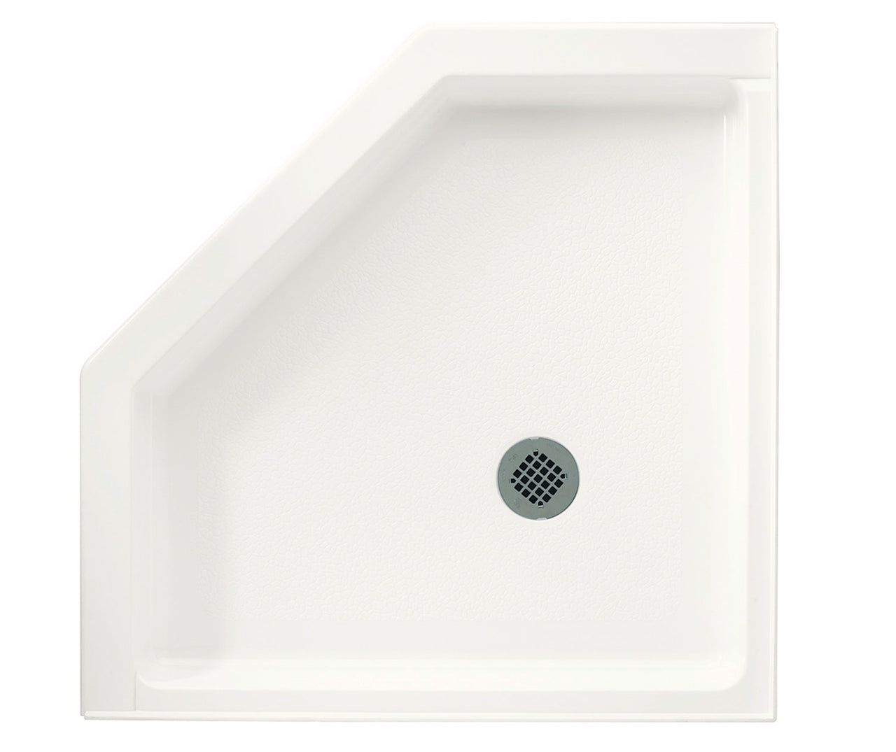 SS-36NEO 36 x 36 Swanstone Corner Shower Pan with Center Drain in White