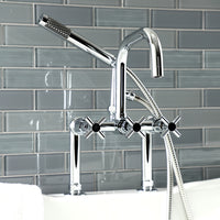 Thumbnail for Aqua Vintage AE8401DX Concord Deck Mount Clawfoot Tub Faucet, - BNGBath