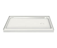 Thumbnail for Rectangular Base 6036 - L/R Drain - 3 in. Acrylic Alcove Shower Base - BNGBath