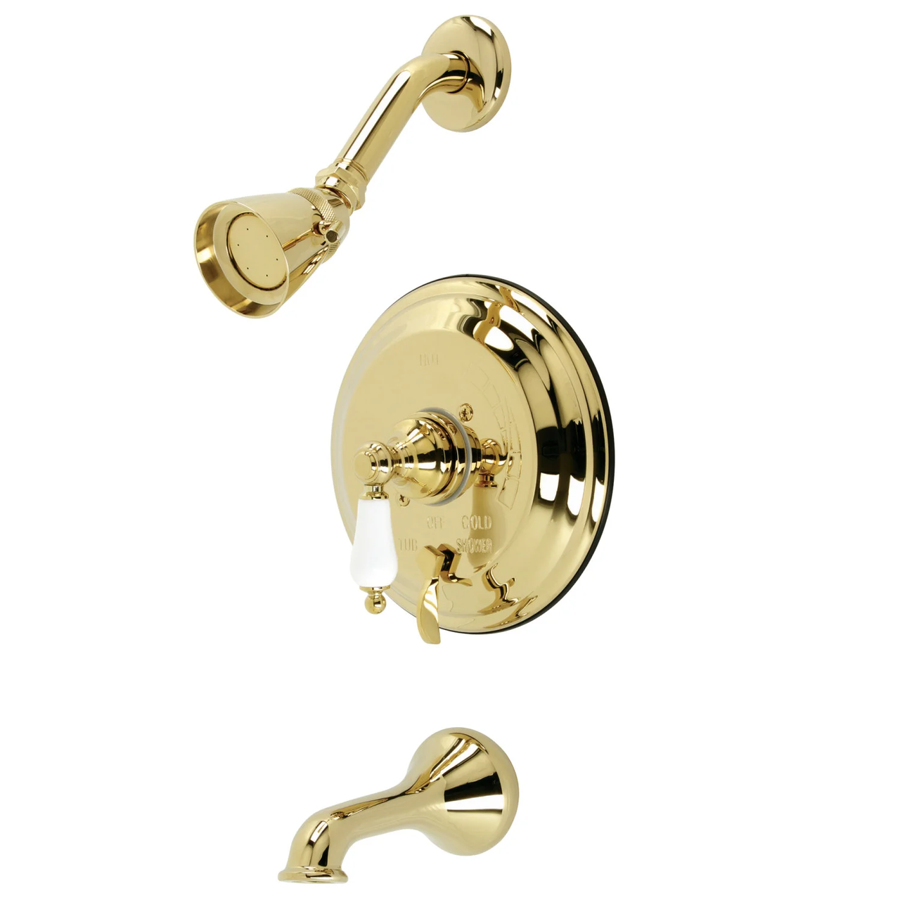 Kingston Brass KB36380PL Restoration Tub & Shower Faucet, - BNGBath