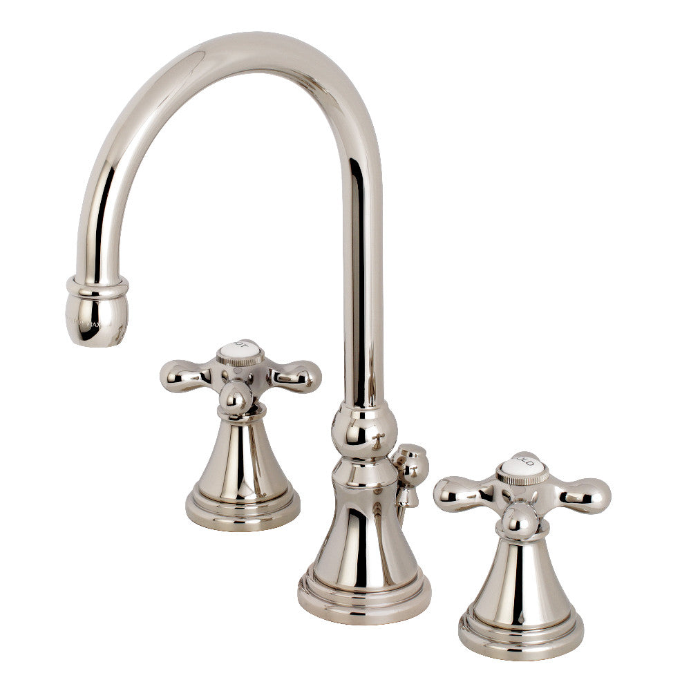 Kingston Brass KS2986AX 8 in. Widespread Bathroom Faucet, Polished Nickel - BNGBath