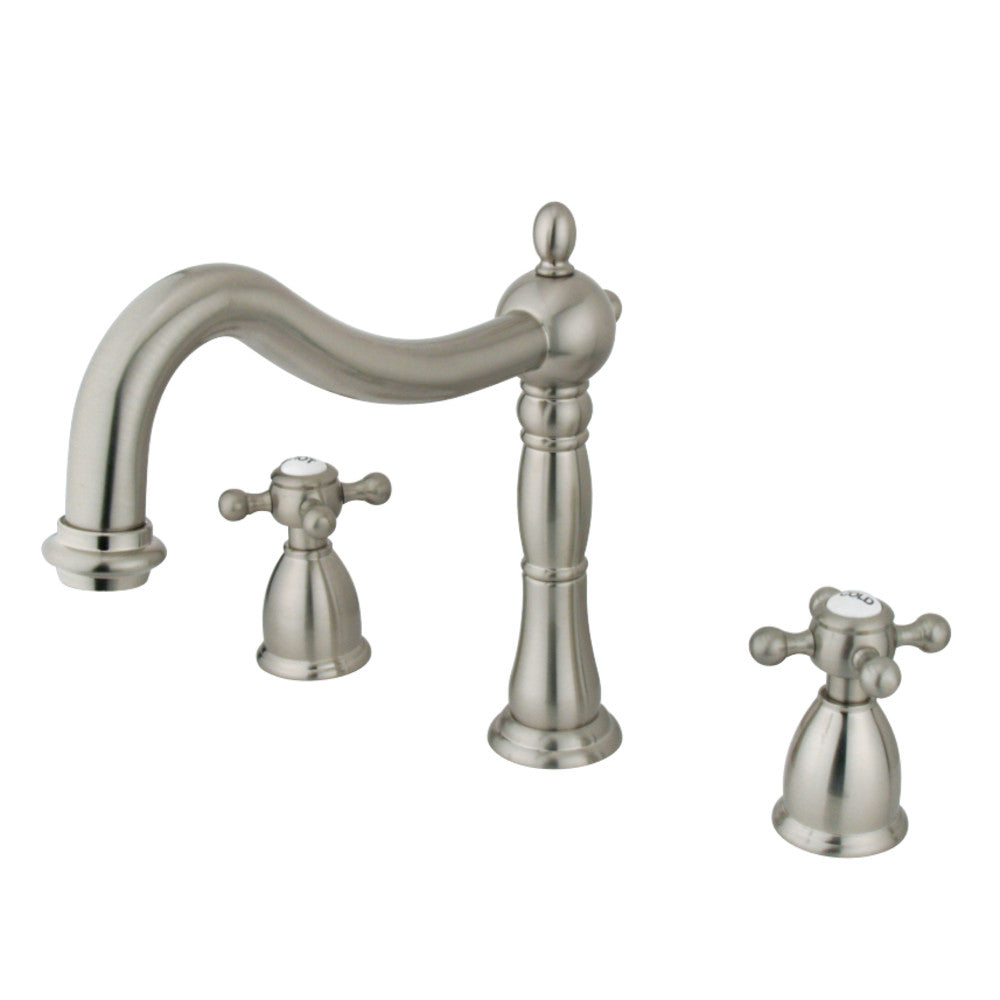 Kingston Brass KS1348BX Heritage Roman Tub Faucet, Brushed Nickel - BNGBath