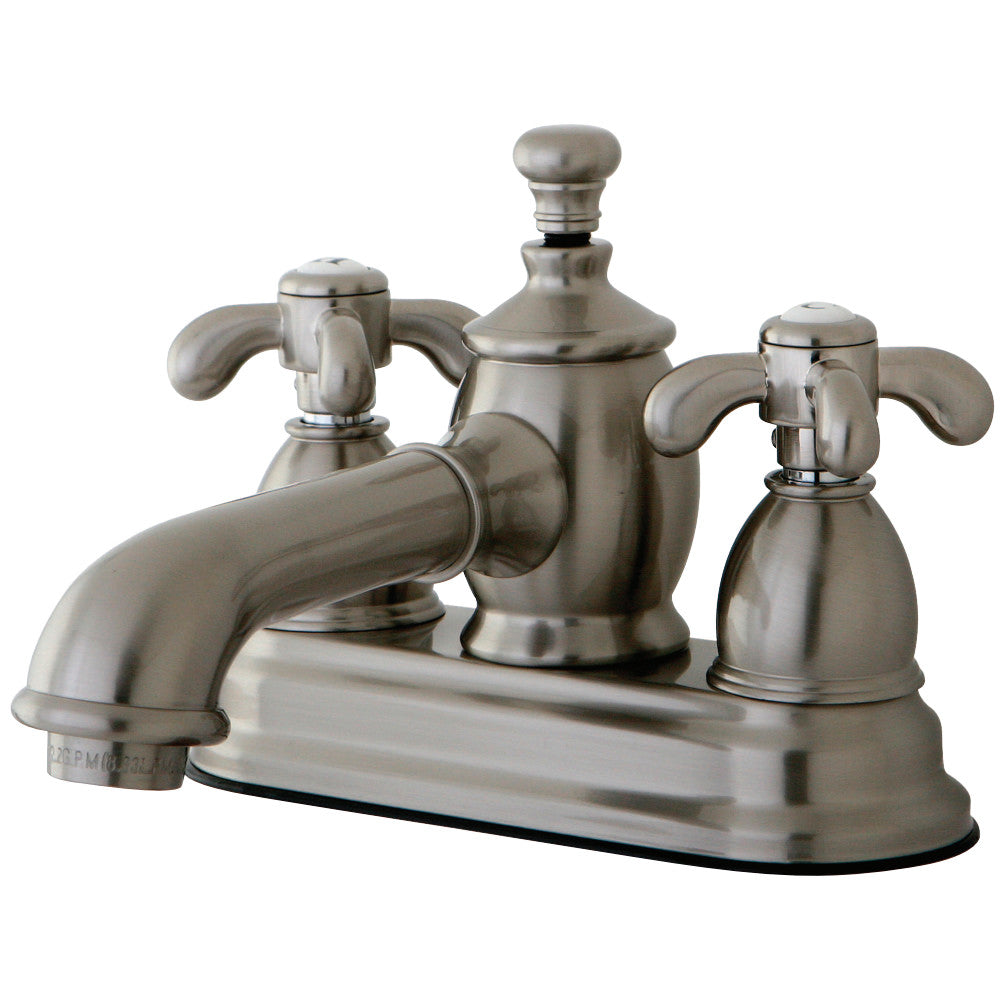 Kingston Brass KS7008TX 4 in. Centerset Bathroom Faucet, Brushed Nickel - BNGBath