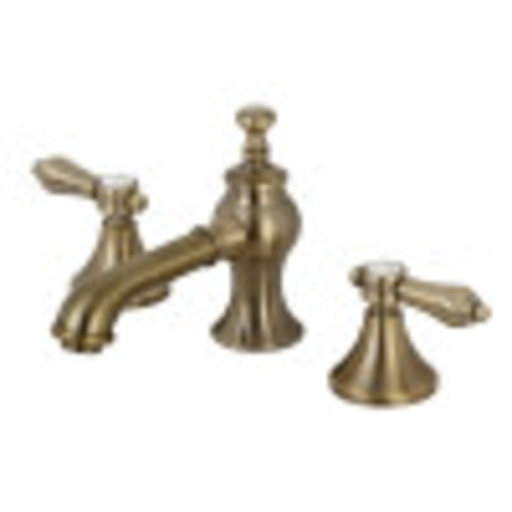 Kingston Brass KC7063BAL Heirloom 8 in. Widespread Bathroom Faucet, Antique Brass - BNGBath