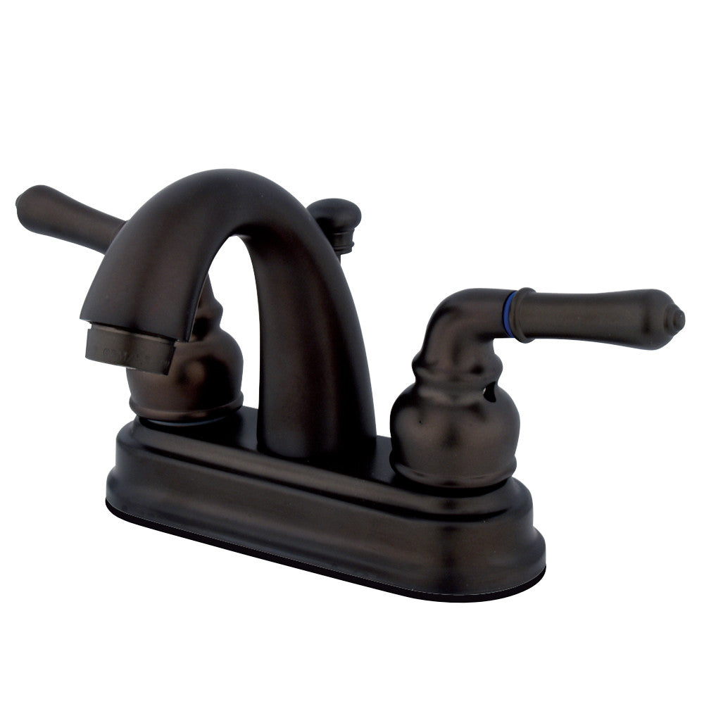 Kingston Brass KB5615NML 4 in. Centerset Bathroom Faucet, Oil Rubbed Bronze - BNGBath