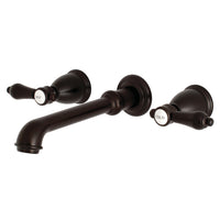 Thumbnail for Kingston Brass KS7025BAL Heirloom 2-Handle Wall Mount Roman Tub Faucet, Oil Rubbed Bronze - BNGBath