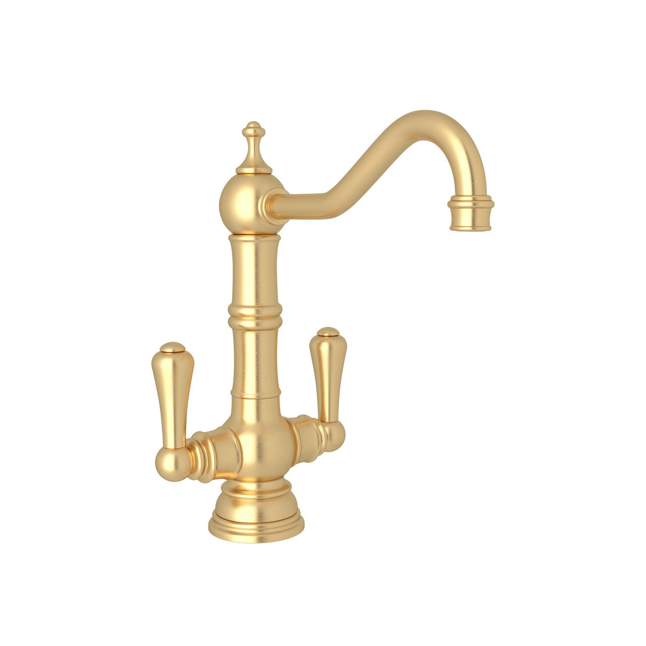 Perrin & Rowe Edwardian Single Hole Bar and Food Prep Faucet with Lever Handles - BNGBath