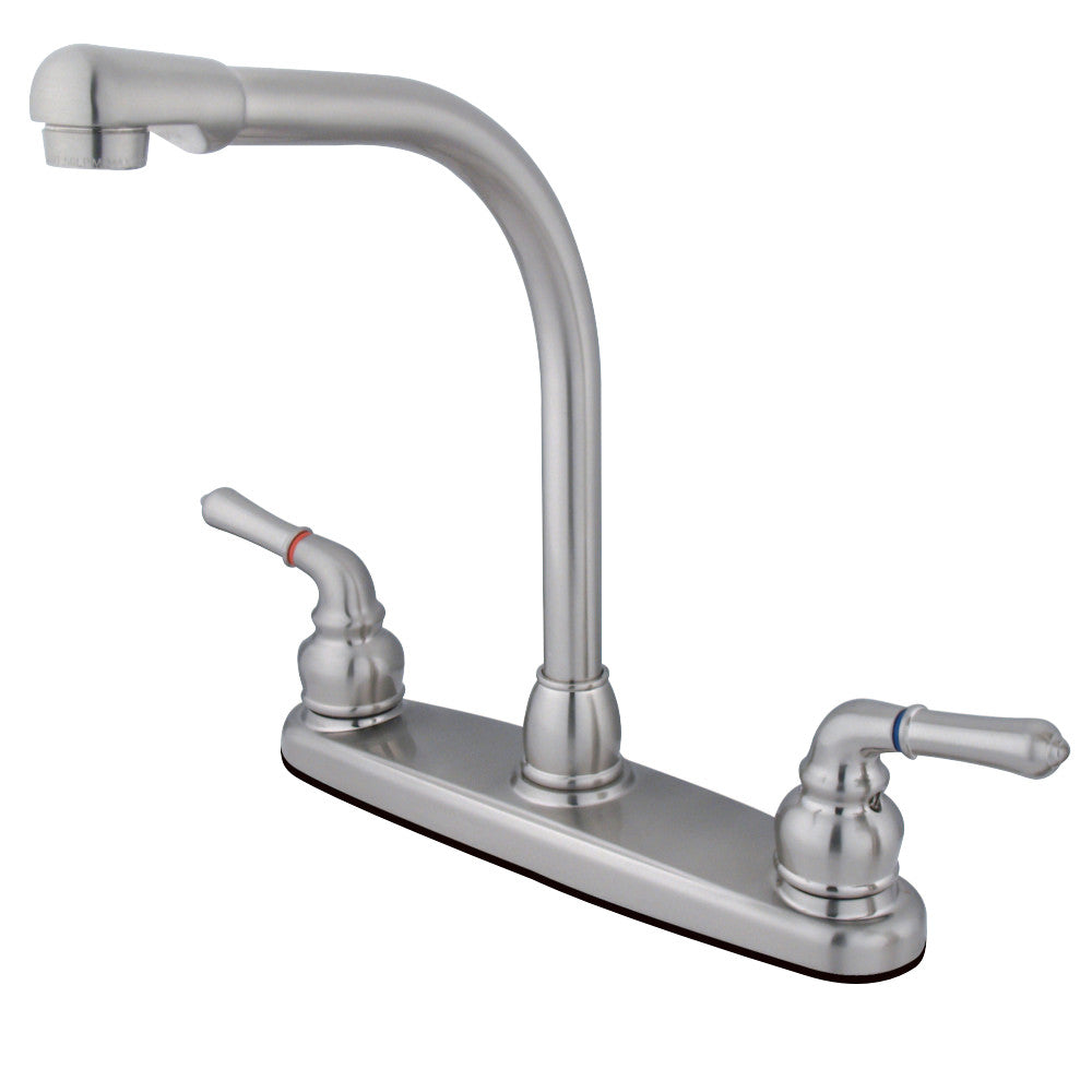 Kingston Brass KB758LS Magellan Centerset Kitchen Faucet, Brushed Nickel - BNGBath