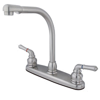 Thumbnail for Kingston Brass KB758LS Magellan Centerset Kitchen Faucet, Brushed Nickel - BNGBath