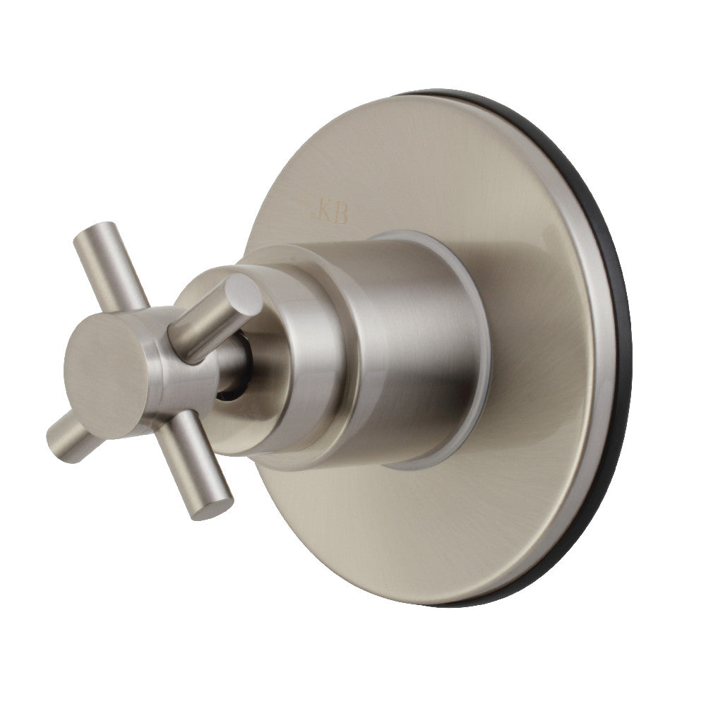 Kingston Brass KS3038DX Concord 3-Way Diverter Valve with Trim Kit, Brushed Nickel - BNGBath