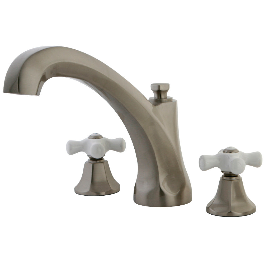 Kingston Brass KS4328PX Metropolitan Roman Tub Faucet, Brushed Nickel - BNGBath