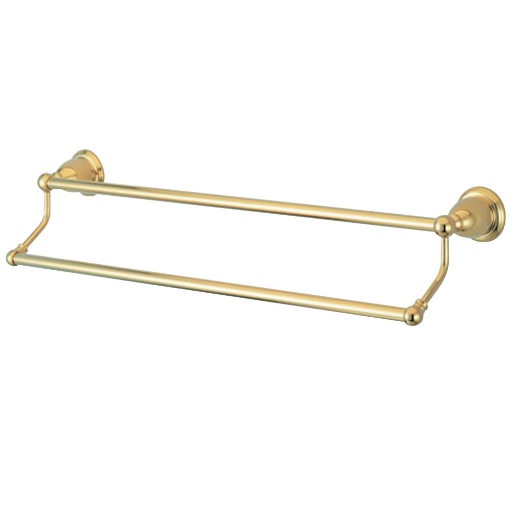 Kingston Brass BA1753PB Heritage 24" Dual Towel Bar, Polished Brass - BNGBath