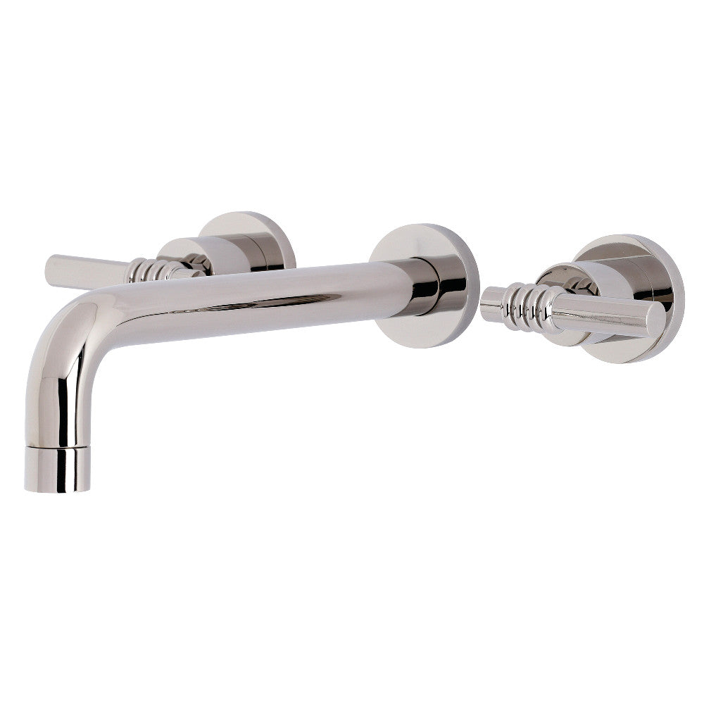 Kingston Brass KS8026ML Milano Two-Handle Wall Mount Tub Faucet, Polished Nickel - BNGBath