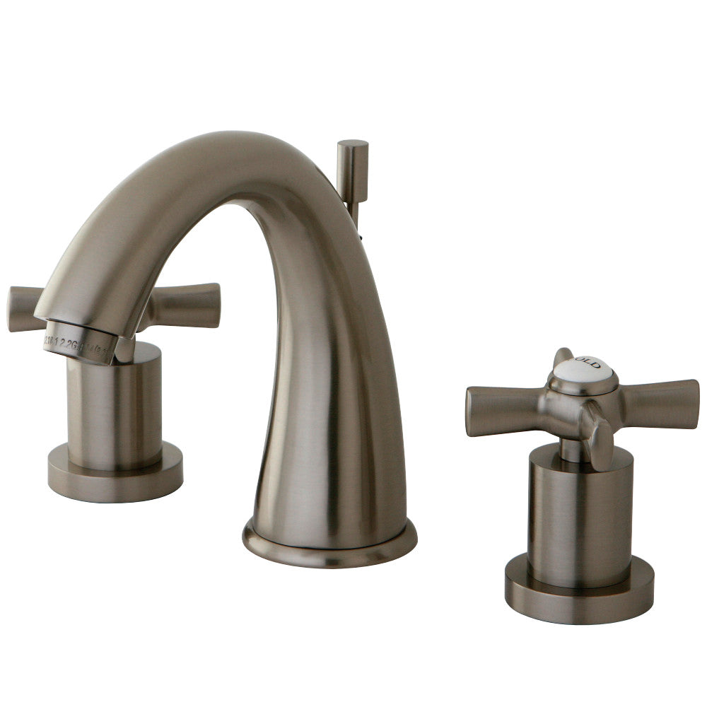 Kingston Brass KS2968ZX 8 in. Widespread Bathroom Faucet, Brushed Nickel - BNGBath