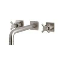 Thumbnail for Kingston Brass KS6028DX Concord Wall Mount Tub Faucet, Brushed Nickel - BNGBath