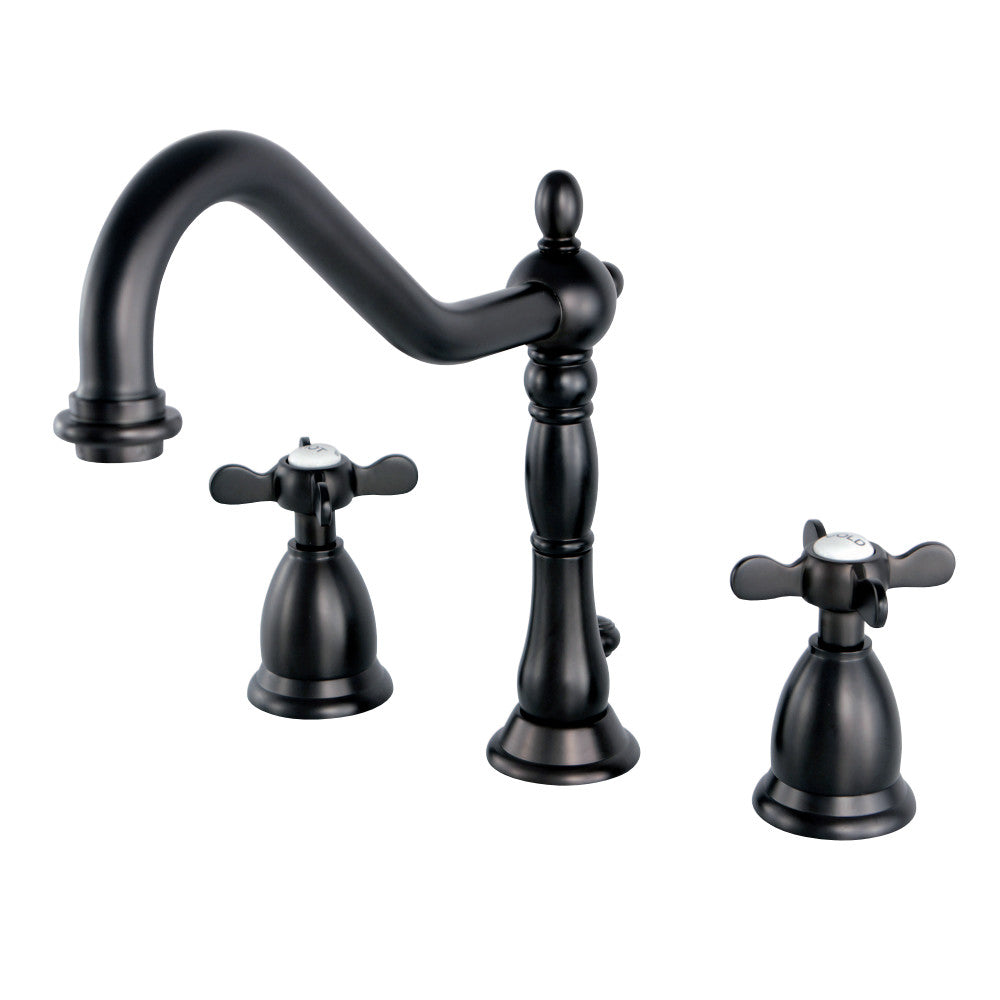 Kingston Brass KS1995BEX 8 in. Widespread Bathroom Faucet, Oil Rubbed Bronze - BNGBath