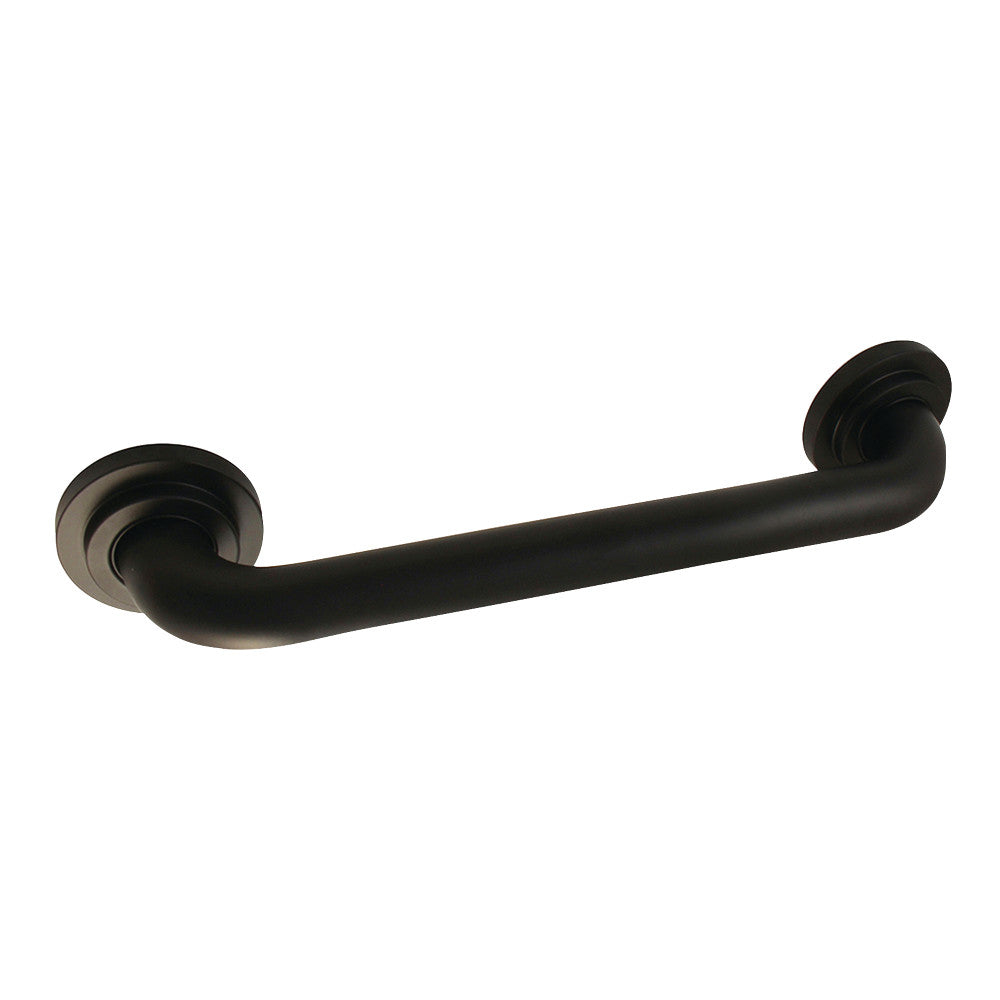 Kingston Brass DR414120 Manhattan 12-Inch Decorative 1-1/4-Inch OD Grab Bar, Matte Black - BNGBath