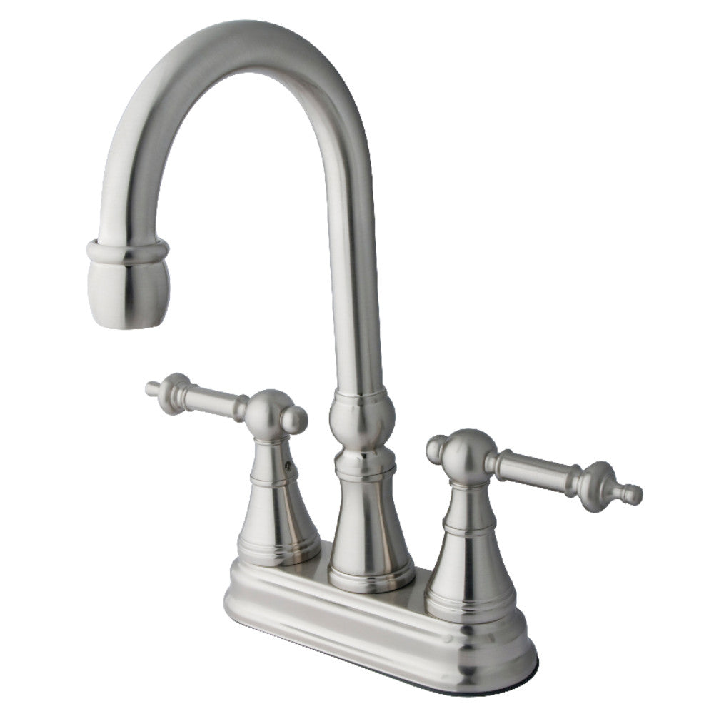 Kingston Brass KS2498TL Bar Faucet, Brushed Nickel - BNGBath