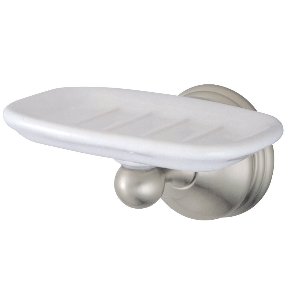 Kingston Brass BA1165SN Vintage Wall-Mount Soap Dish, Brushed Nickel - BNGBath