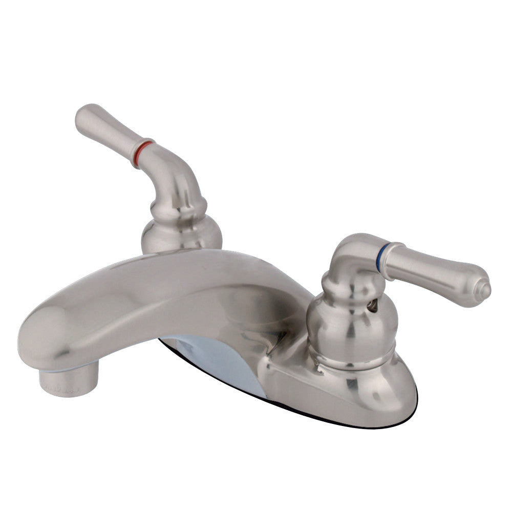 Kingston Brass GKB628LP 4 in. Centerset Bathroom Faucet, Brushed Nickel - BNGBath