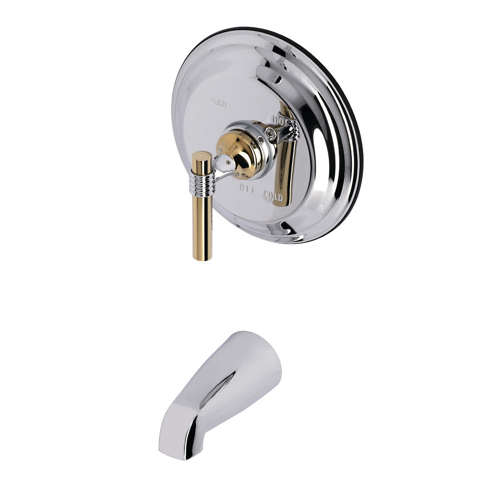 Kingston Brass KB2634MLTO Tub Only, Polished Chrome/Polished Brass - BNGBath