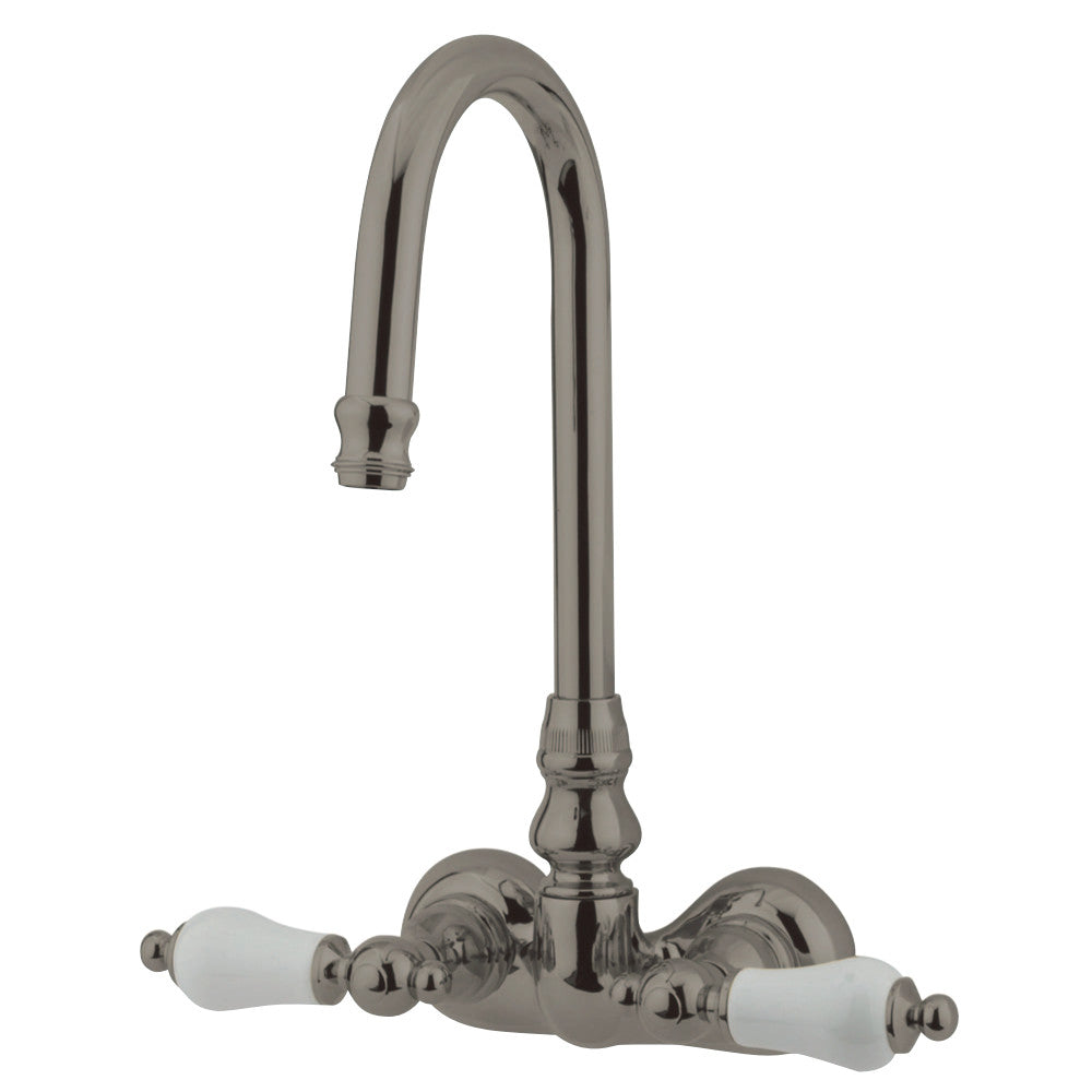 Kingston Brass CC75T8 Vintage 3-3/8-Inch Wall Mount Tub Faucet, Brushed Nickel - BNGBath