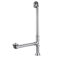 Thumbnail for Kingston Brass CC2081 Clawfoot Tub Waste & Overflow Drain, Polished Chrome - BNGBath