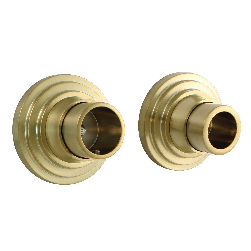 Kingston Brass SRP2717 Edenscape Brass Shower Rod Base, Brushed Brass - BNGBath