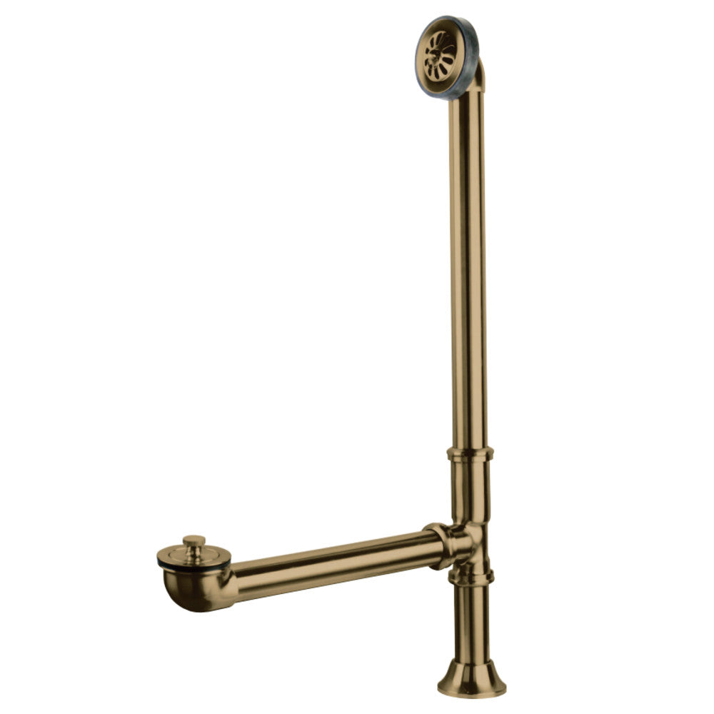 Kingston Brass CC2082 Clawfoot Tub Waste & Overflow Drain, Polished Brass - BNGBath