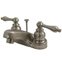 Thumbnail for Kingston Brass KB258AL 4 in. Centerset Bathroom Faucet, Brushed Nickel - BNGBath