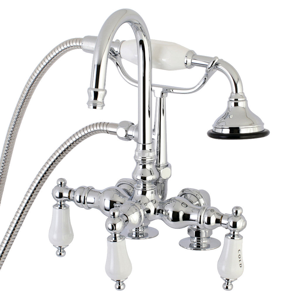 Aqua Vintage AE18T1 Vintage Clawfoot Tub Faucet with Hand Shower, Polished Chrome - BNGBath