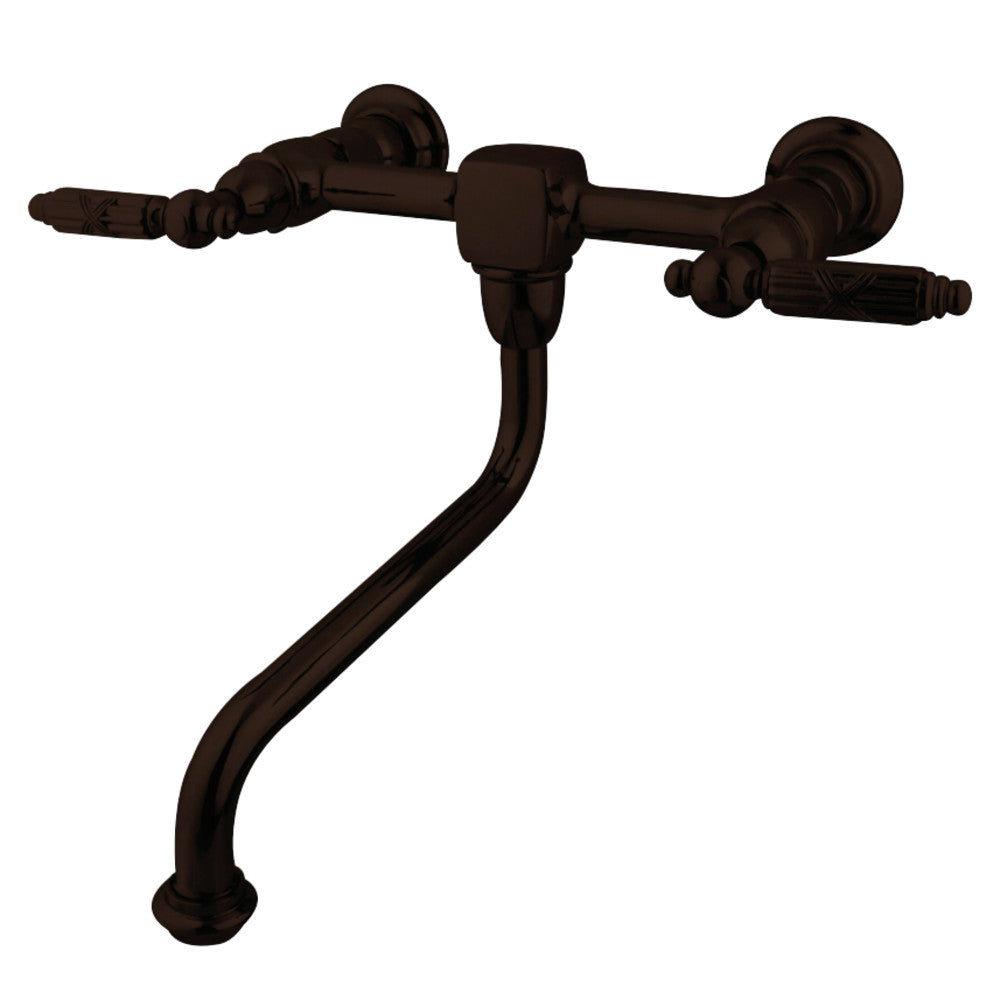 Kingston Brass KS1215GL Wall Mount Bathroom Faucet, Oil Rubbed Bronze - BNGBath