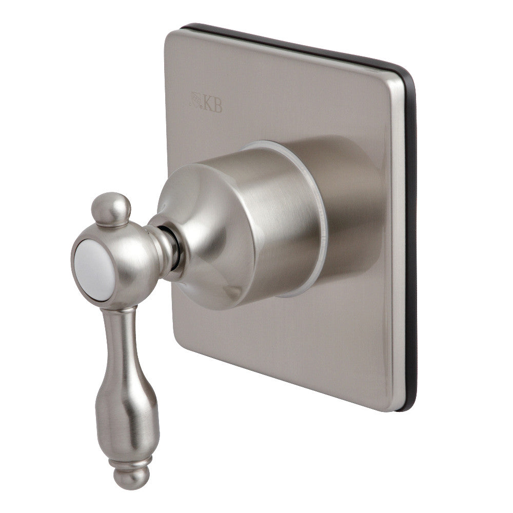 Kingston Brass KS3048TAL Tudor 3-Way Diverter Valve with Trim Kit, Brushed Nickel - BNGBath