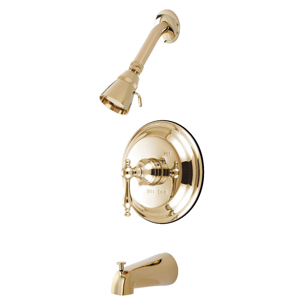 Kingston Brass KB2632NL Tub and Shower Faucet, Polished Brass - BNGBath