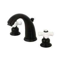 Thumbnail for Kingston Brass KB980PX Victorian 2-Handle 8 in. Widespread Bathroom Faucet, Matte Black - BNGBath