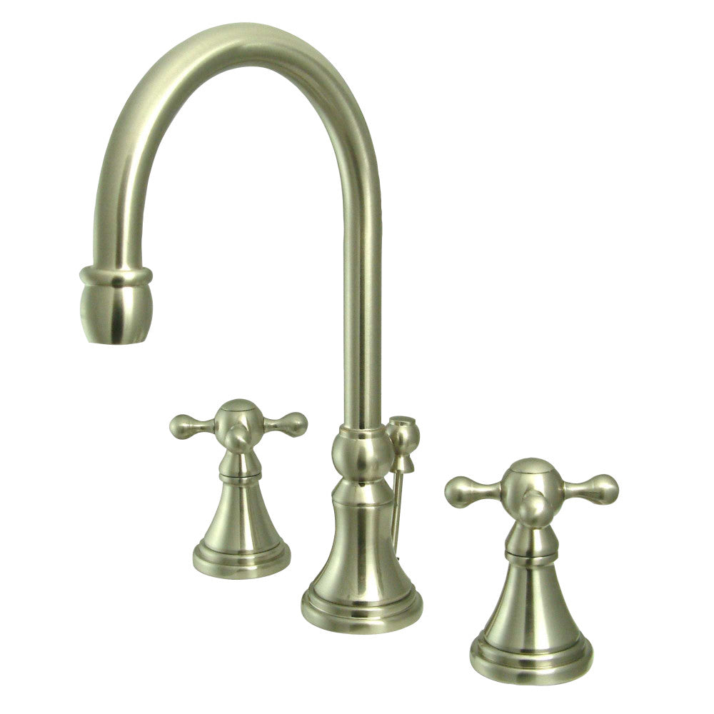 Kingston Brass KS2988KX 8 in. Widespread Bathroom Faucet, Brushed Nickel - BNGBath