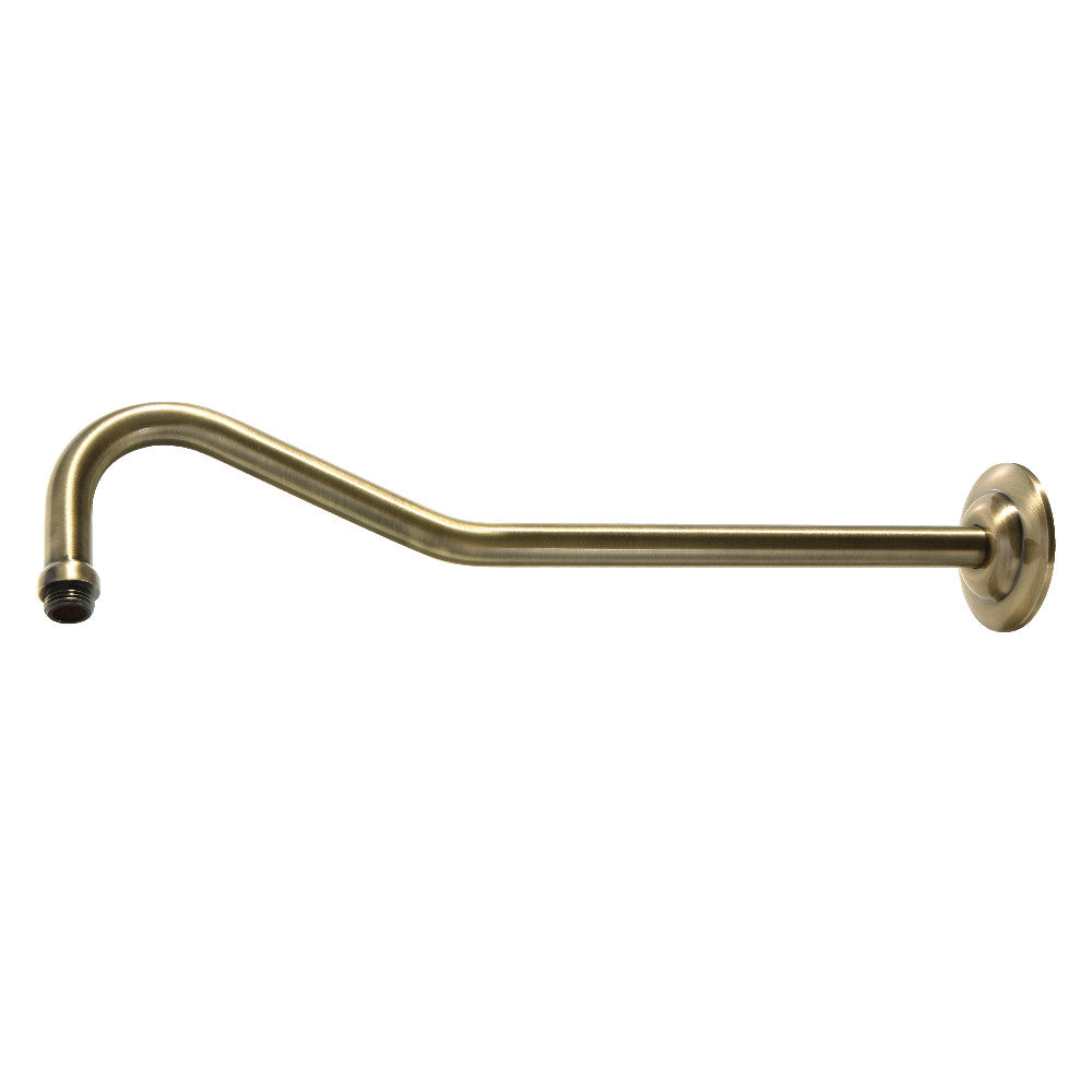 Kingston Brass K117C3 Restoration 17" Shower Arm, Antique Brass - BNGBath