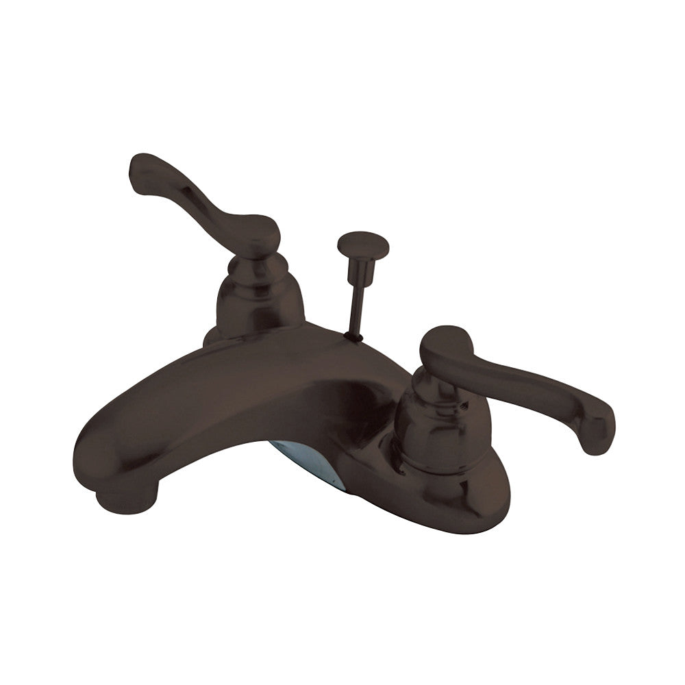 Kingston Brass KB625FL 4 in. Centerset Bathroom Faucet, Oil Rubbed Bronze - BNGBath